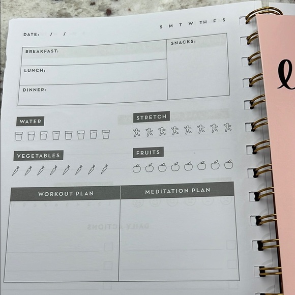 Wellness Journal with Tropical Design with Bonus Gratitude Cards - Picture 5 of 6